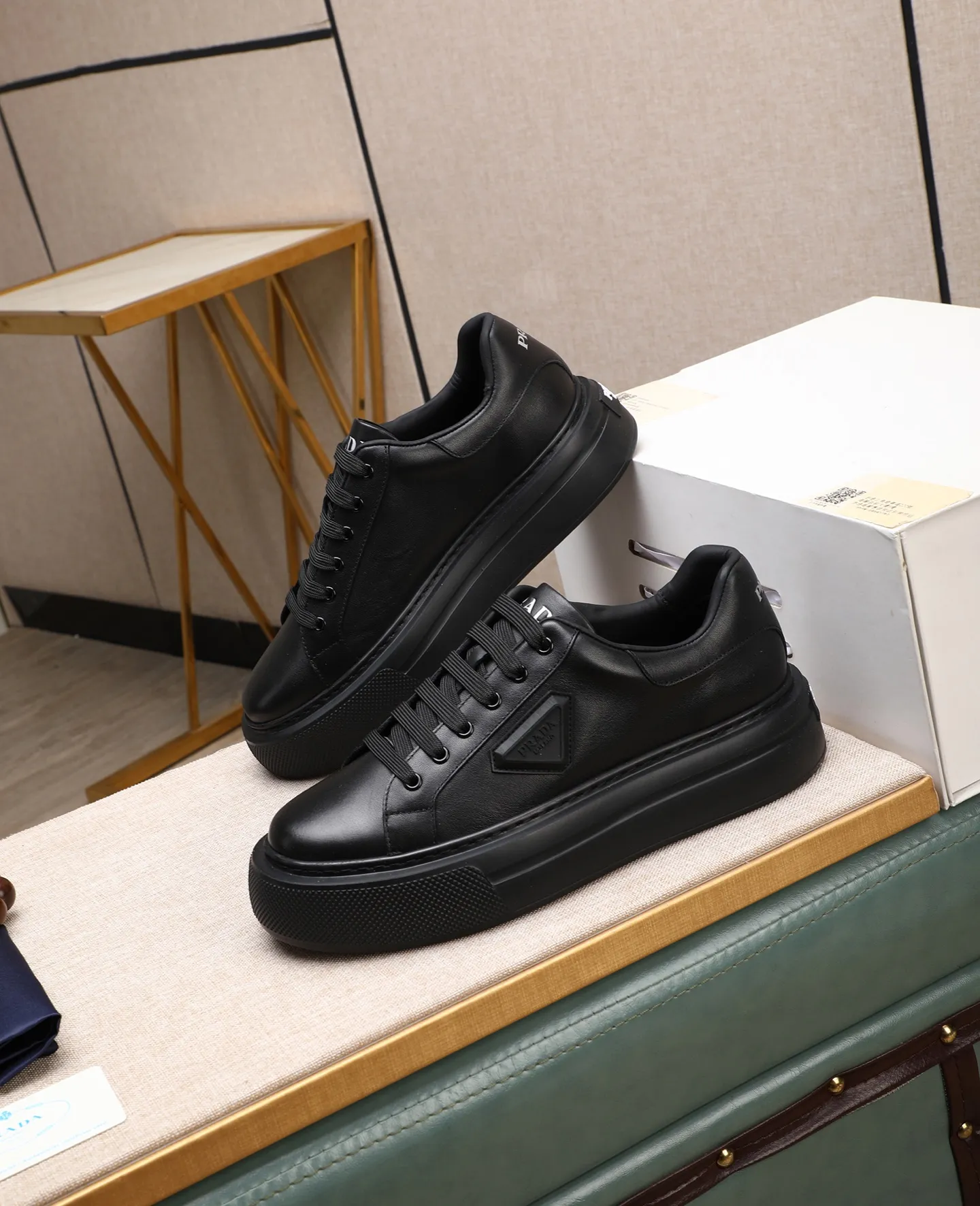 Men's shoes 💰580 [PRADA] Popular items in men's shoe counters, synchronized with the official website, high-quality shipments ✔️Original cowhide + cowhide lining, 1🆚1 replica, original original outsole, 38-45 (customized for 45, non-refundable)